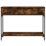 Console Table Smoked Oak 100x34.5x75 cm Engineered Wood 833395