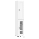 Highboard White 34.5x34x180 cm Engineered Wood 3200385