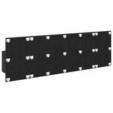 Headboard with Cabinet 3 pcs Black Oak Engineered Wood 3416257