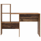 Desk with Shelf Old Wood 131.5 x 50 x 106.5 cm Engineered Wood 869304