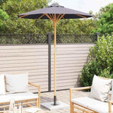 Garden Parasol Dark Grey 180 x 230 cm Bamboo 4108085