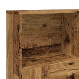 Headboard Cabinet Old Wood 120x19x103.5 cm Engineered Wood 856866
