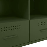 TV Cabinet Olive Green 68x39x50.5 cm Steel 843050