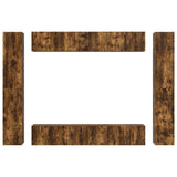 10 Piece TV Cabinet Set Smoked Oak Engineered Wood 3120248