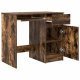 Desk Smoked Oak 86x49x76 cm Engineered Wood 861827