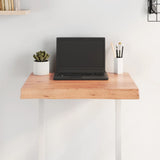 Table Top Light Brown 60x60x cm Treated Solid Wood Live Edge 363937