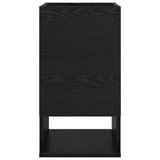 End Table 2 pcs Black Oak 30 x 30 x 56 cm Engineered Wood 890931