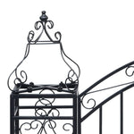 ZNTS Ornamental Garden Gate Wrought Iron 122x20.5x100 cm 49419