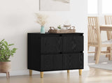 Sideboard Black Oak 60 x 35 x 70 cm Engineered Wood 881265
