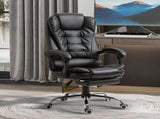 Executive Office Chair, PU Leather Home Office Chair with Swivel Wheels, Reclining Backrest, T3398P328187