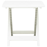 Garden Table White Plastic Medium Foldable Bistro Table 48790
