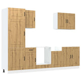 7 Piece Kitchen Cabinet Set Kalmar Artisan Oak Engineered Wood 3314770