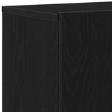 TV Cabinet Black Oak 80x30x41 cm Engineered Wood 862196