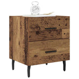 Bedside Cabinet with Drawer 2 pcs Old Wood 40 x 35 x 47.5 cm 884066