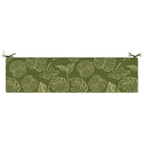 2-Piece Bench Cushions SOEST 2 pcs 100% Polyester Leaf Design 949009