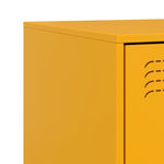 ZNTS Bedside Cabinet Yellow 34.5x39x44 cm Steel 841625