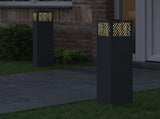 Solar LED Pathway Light 2 pcs Anthracite Cold Rolled Steel 879732