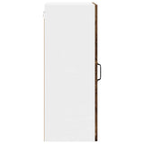Wall Glass Cabinet LUCCA 2 pcs Old Wood 40 x 31 x 80 cm 885002