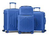 Premium ABS Luggage Set with Non-TSA Locks Deep Blue 34569521