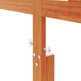 Headboard Wax Brown 135 cm Solid Wood Pine 844210
