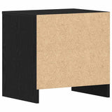 Bedside Cabinet with Drawer 2 pcs Black Oak 45 x 34 x 44.5 cm 863358