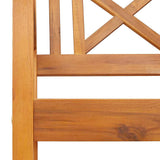 Outdoor Bench Natural 220 x 56 x 90 cm Solid Acacia Wood 4105527