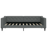 Daybed with Trundle without Mattress Dark Grey 90x190 cm Single 3197496