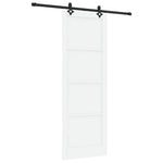 Sliding Door Manual White and black 83 x 232 cm 3333509