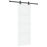 Sliding Door Manual White and black 83 x 232 cm 3333509