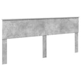 Bed Frame with Drawer Concrete Grey 200 x 200 cm Engineer Wood 3410675