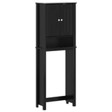 Over-the-Toilet Storage BERG Black 60x27x164.5 cm Solid Wood 358555