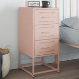 Bedside Cabinet Pink 36x39x78 cm Steel 846580