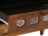 Bedside Cabinet Brown 50 x 33 x 62 cm Solid Mango Wood 4018234