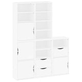 Side Cabinets 5 pcs "ODDA" White 40x24x79 cm Solid Wood Pine 3365361