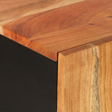 Sideboard with 2 Doors 90x33x75 cm Solid Wood Acacia 352926