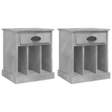 Bedside Cabinets 2 pcs Concrete Grey 43x36x50 cm 816353