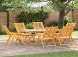 Garden Chair 6 pcs Brown 57 x 72 x 109 cm Solid Acacia Wood 3154135