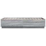 Bed Frame without Mattress Grey Sonoma 75x190 cm Small Single 3209763