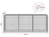 Gabion with 3.5 mm Wire and 5x2.5 cm Mesh 300x100x150 cm 3461976
