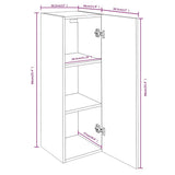 TV Cabinets 2 pcs Grey Sonoma 30.5x30x90 cm Engineered Wood 815750