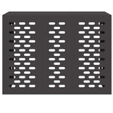 Air Conditioner Cover Black 110 x 50 x 80 cm Steel 865904