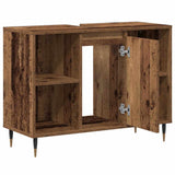 Bathroom Cabinet Old Wood 80 x 33 x 60 cm Engineered Wood 873892