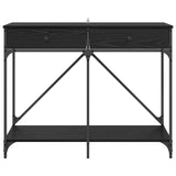 Console Table Black Oak 100 x 39 x 78.5 cm Engineered Wood 882808