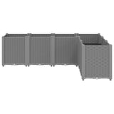 Garden Planter Light Grey 160x120x53 cm PP 367862
