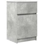 ZNTS Bedside Cabinets 2 pcs Concrete Grey 39x35x65 cm Engineered Wood 861326