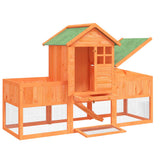 Rabbit Hutch Brown 170x63x113 cm Solid Wood Pine 172292