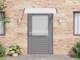 Door Canopy Black and Transparent 120x75 cm PC 144813