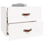 ZNTS Wall-mounted Bedside Cabinet White 50x36x40 cm 820978