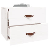 ZNTS Wall-mounted Bedside Cabinet White 50x36x40 cm 820978