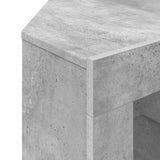 Corner LED TV Cabinet 100x40x68cm Concrete Grey Engineered Wood 889788
